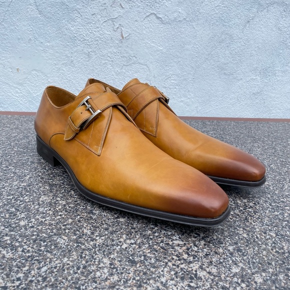 Magnanni Monk Strap Mens Dress Shoes 